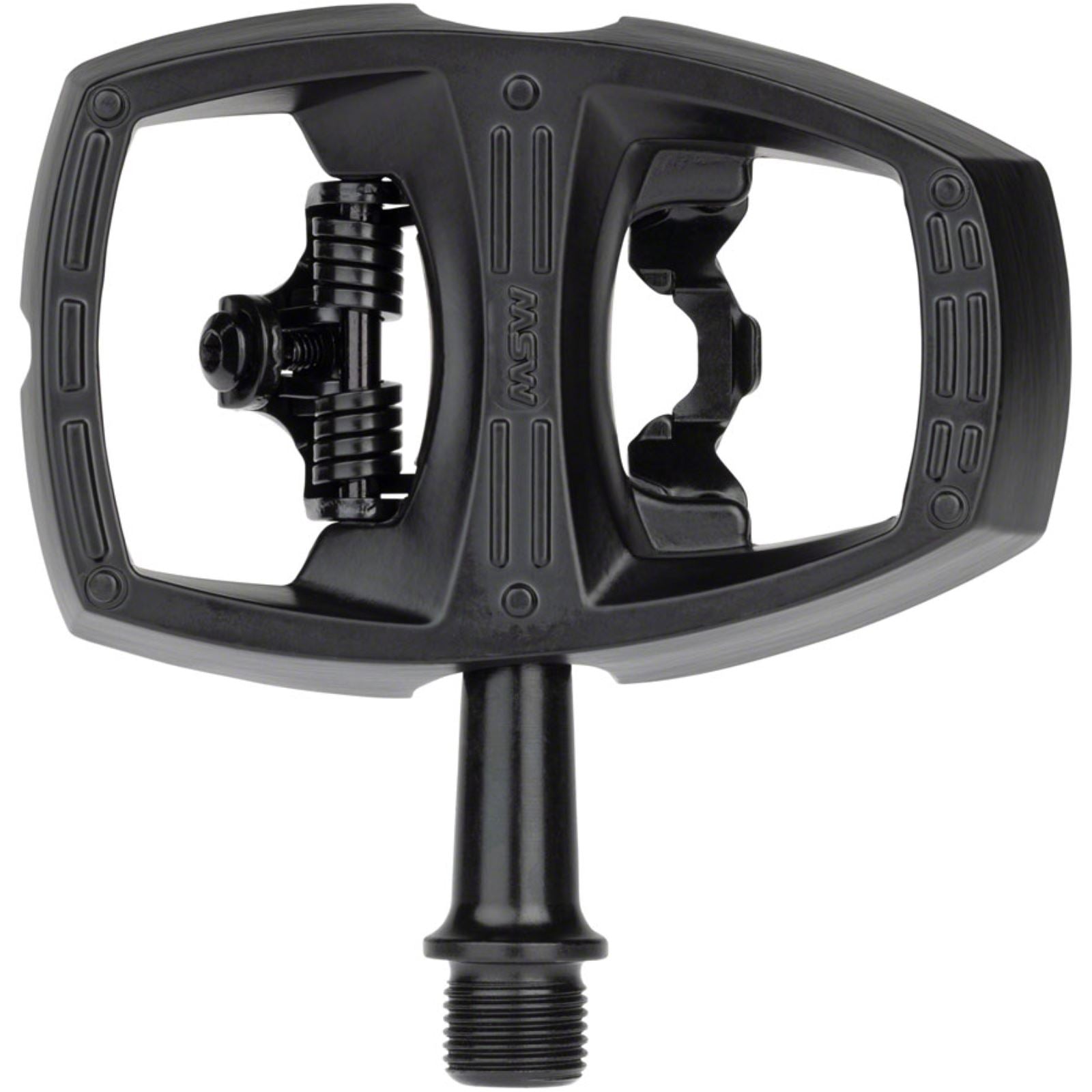 MSW Flip II Pedals - Single Side Clipless - Aluminum - 9/16" - Black [MPN: 18-000040]_1290824