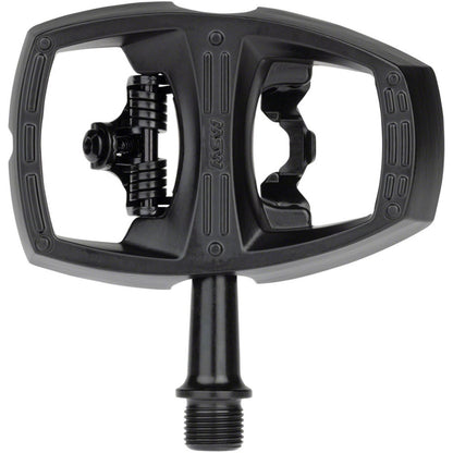 MSW Flip II Pedals - Single Side Clipless - Aluminum - 9/16" - Black [MPN: 18-000040]_1290824