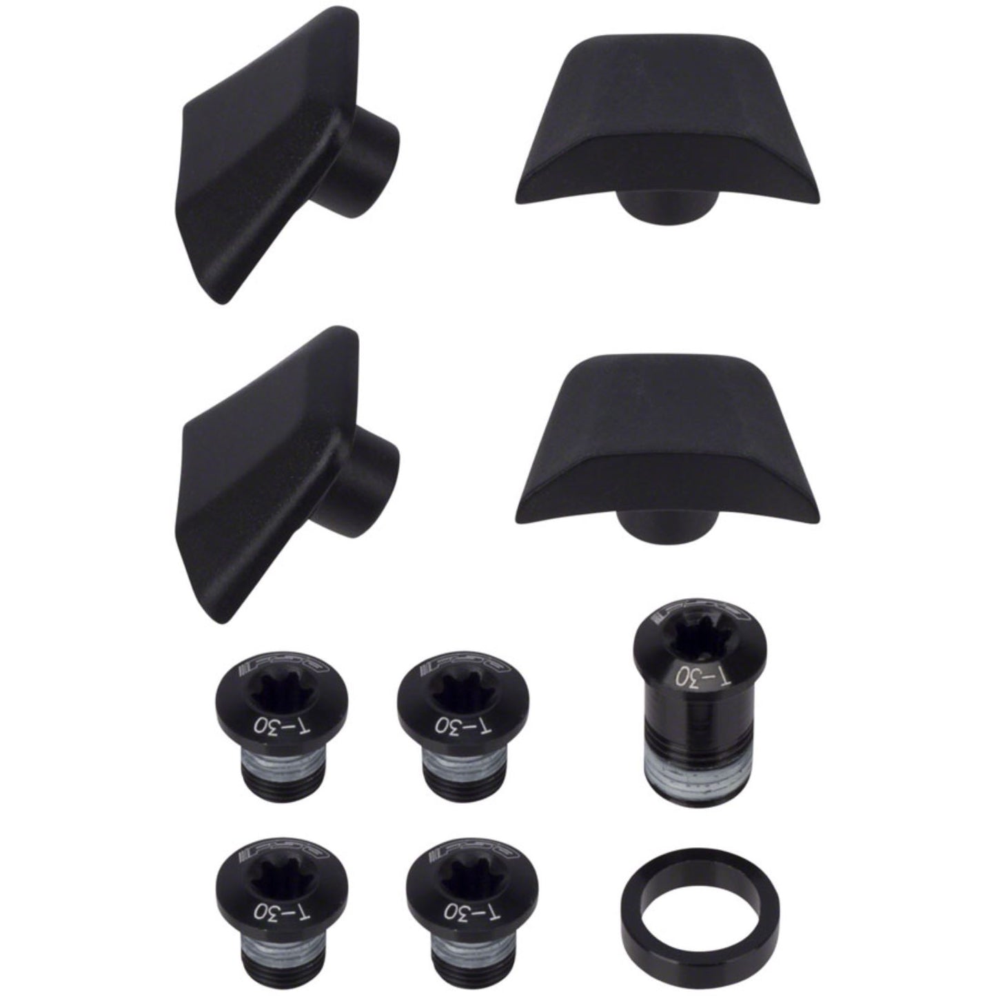 Full Speed Ahead SL-K ABS Chainring Bolt Kit - Black, 10-Piece Kit [MPN: 390-2098]_1293686