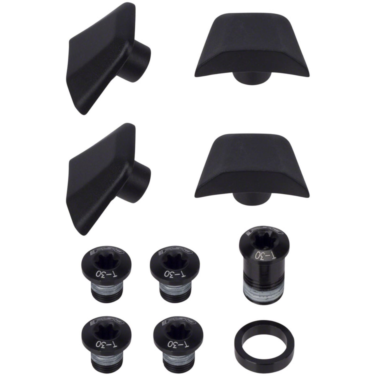 Full Speed Ahead SL-K ABS Chainring Bolt Kit - Black, 10-Piece Kit [MPN: 390-2098]_1293686