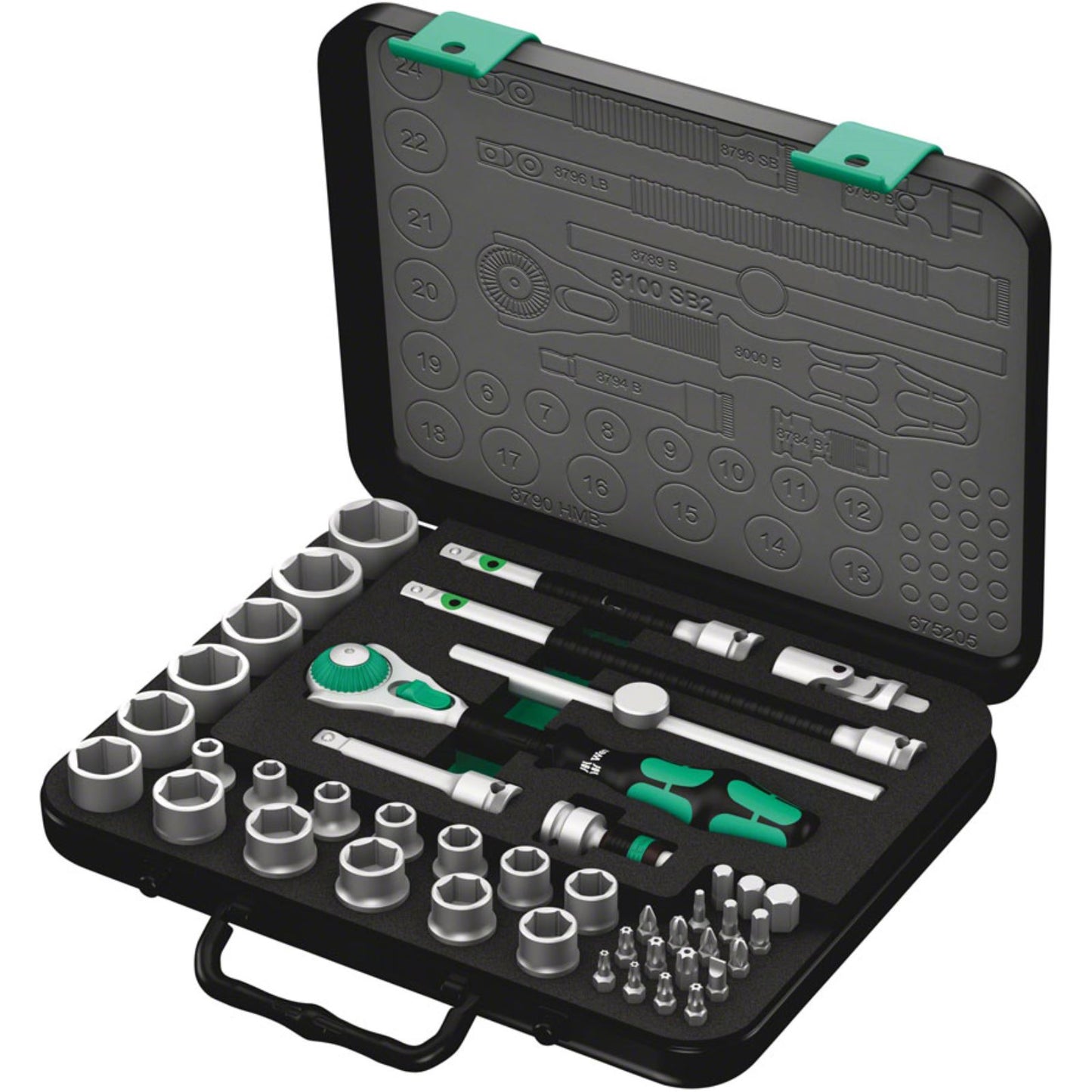 Wera 8100 SB 2 Zyklop Speed Ratchet Set, 3/8" Drive, Metric [MPN: 05003594001]_1294466