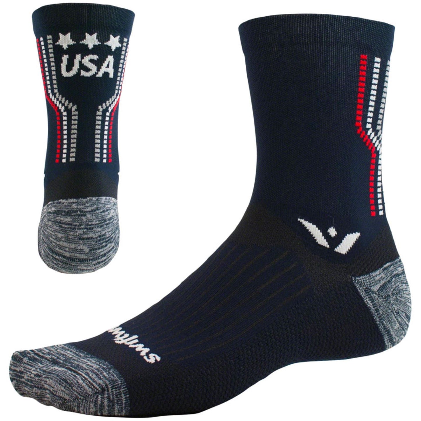 Swiftwick Vision Five Tribute Socks - 5 inch, USA Proud, Small [MPN: 5EEJ0ZZ-S]_1295233