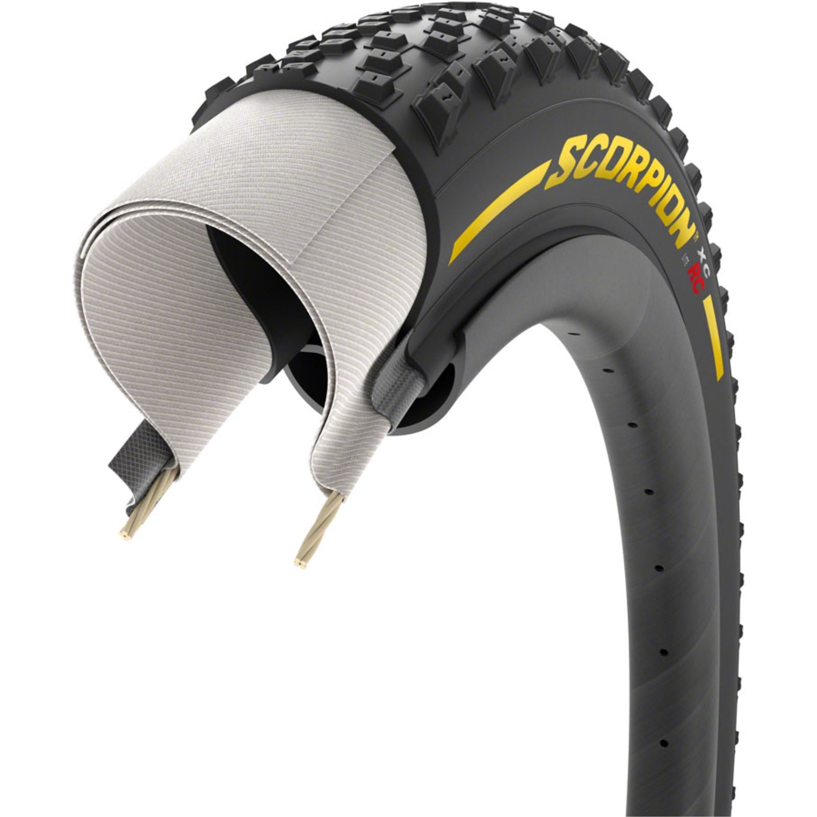 Pirelli - Bicycle Scorpion XC RC Tire - 29 x 2.2, Yellow Label, Lite Team Edition 3957500_1295980