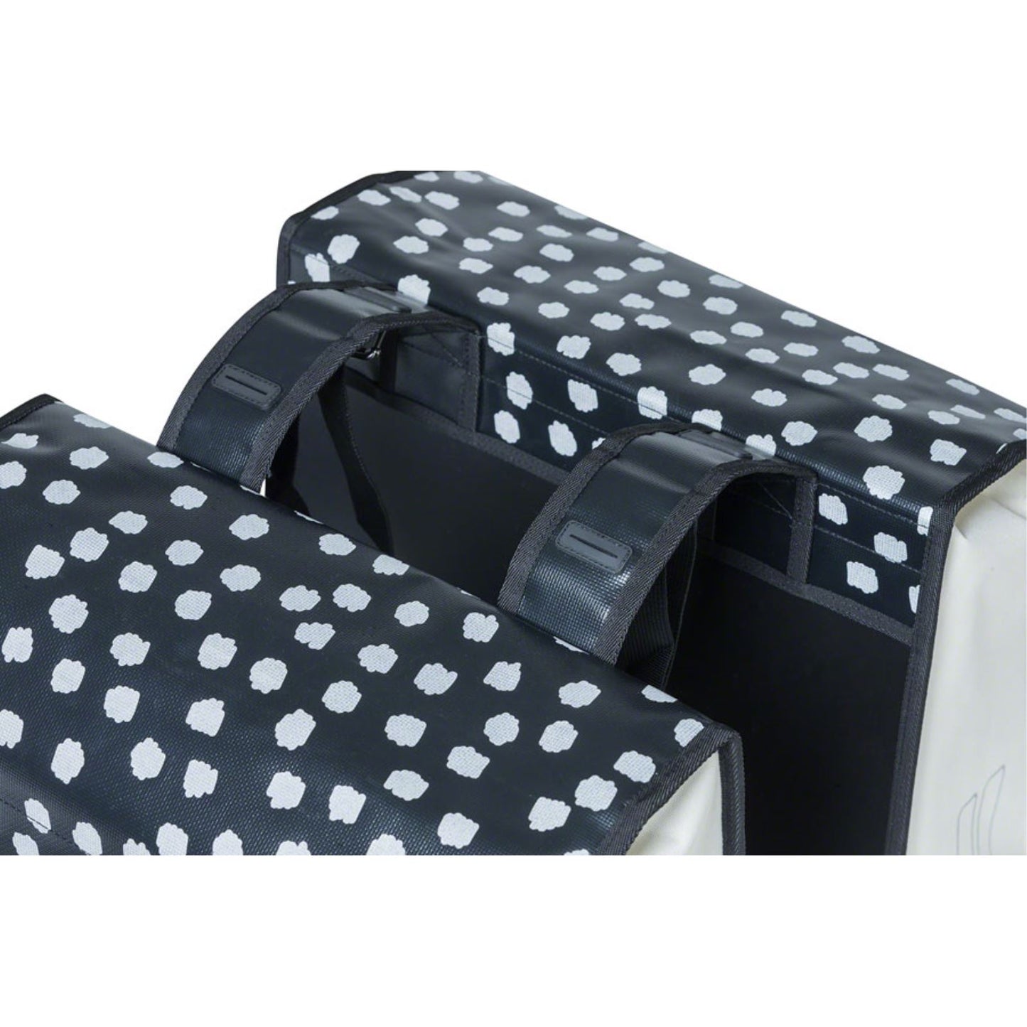 Basil Urban Load Double Pannier - 53L - Black/Reflective/White [MPN: 17739]_1298708