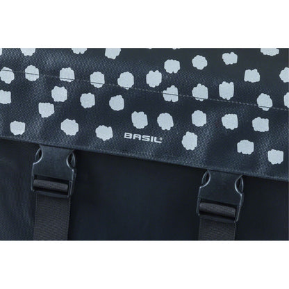 Basil Urban Load Double Pannier - 53L - Black/Reflective/White [MPN: 17739]_1298711
