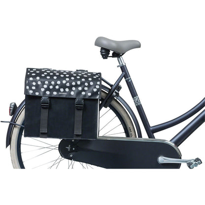 Basil Urban Load Double Pannier - 53L - Black/Reflective/White [MPN: 17739]_1298712