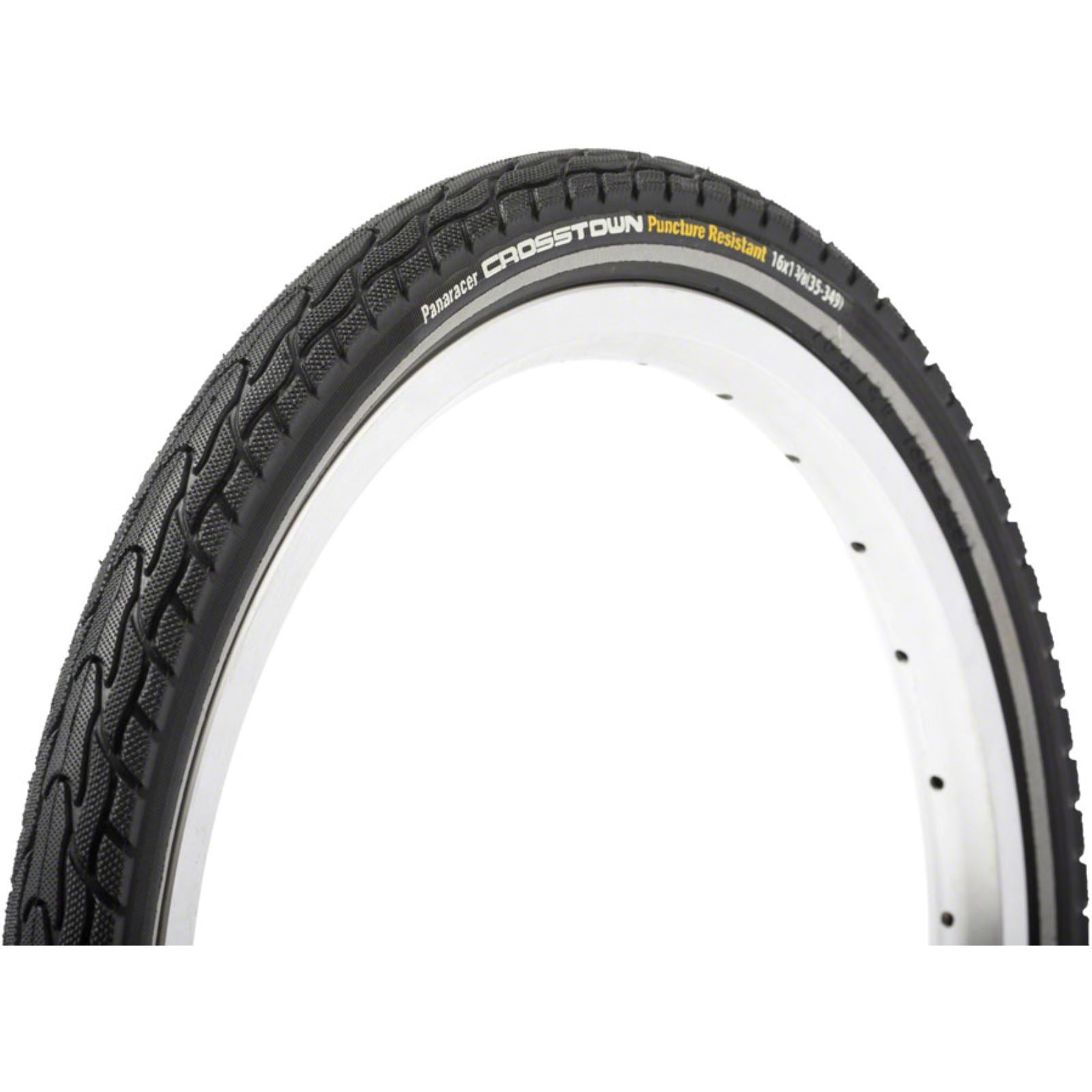 Panaracer CrossTown Tire - 16 x 1-3/8, Clincher, Wire, Black/Black [MPN: GW1683-B-CTRE]_1300048