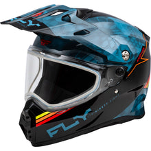 Fly Racing Trekker CW Conceal Helmet Dual Shield - Slate/Black/Red_1302764
