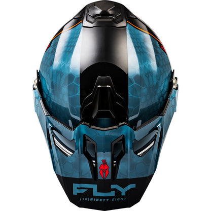 Fly Racing Trekker CW Conceal Helmet Dual Shield - Slate/Black/Red_1302766