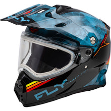 Fly Racing Trekker CW Conceal Helmet Electric Shield - Slate/Black/Red_1302886