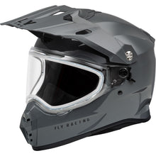 Fly Racing Trekker CW Solid Helmet Dual Shield - Grey_1302860