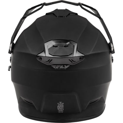 Fly Racing Trekker CW Solid Helmet Dual Shield - Matte Black_1302935