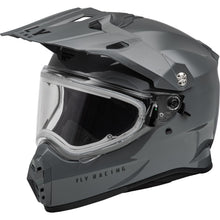 Fly Racing Trekker CW Solid Helmet Electric Shield - Grey_1302908