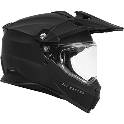 Fly Racing Trekker Solid Helmet - Matte Black_1494806