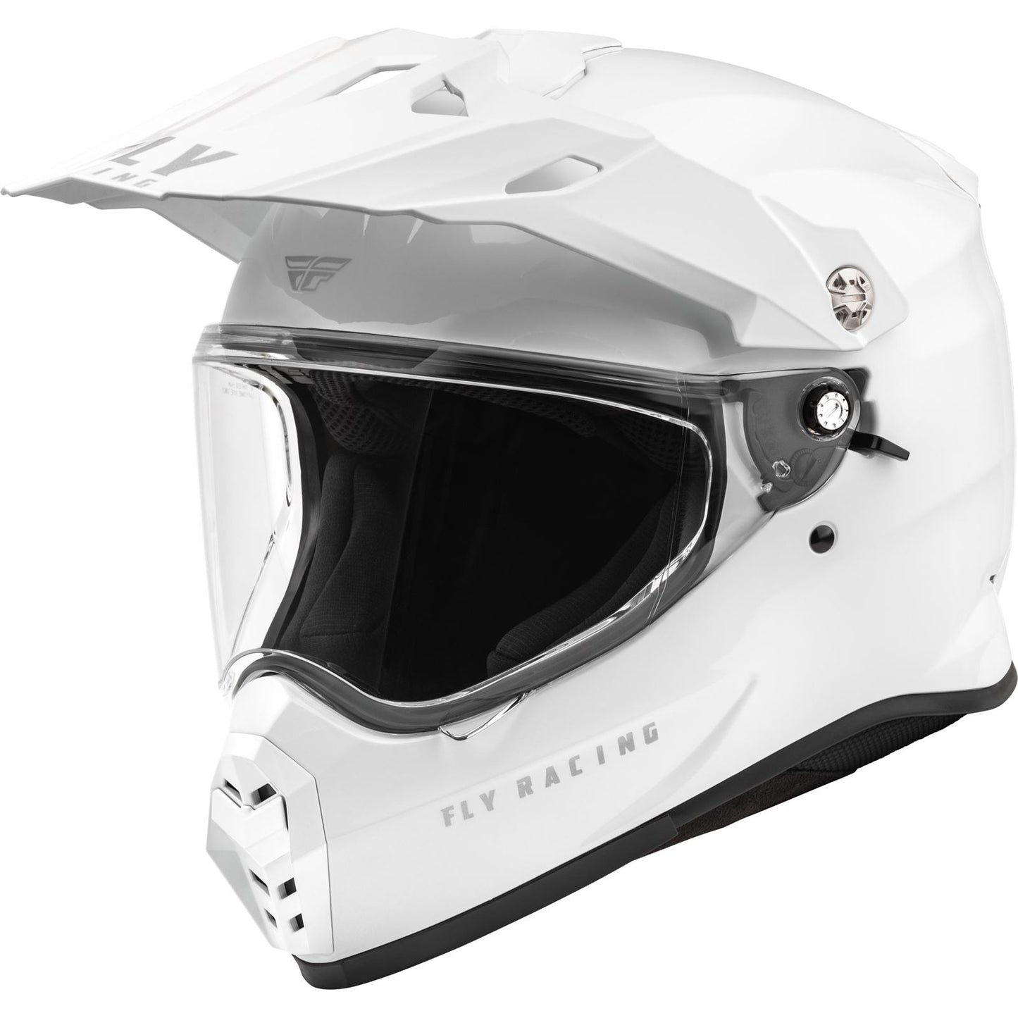Fly Racing Trekker Solid Helmet - White - XL [MPN: 73-7037X]_1494778