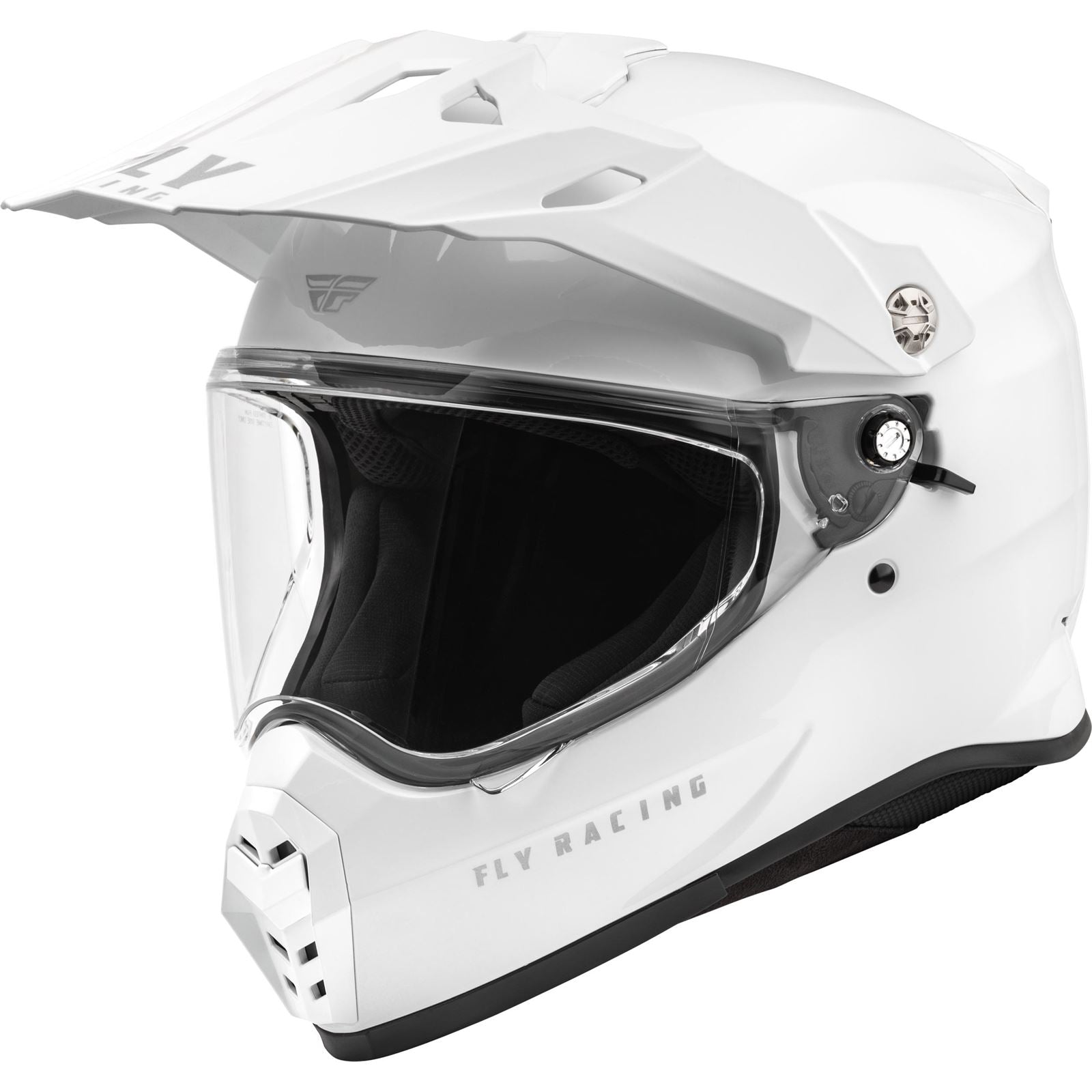 Fly Racing Trekker Solid Helmet - White - XL [MPN: 73-7037X]_1494778