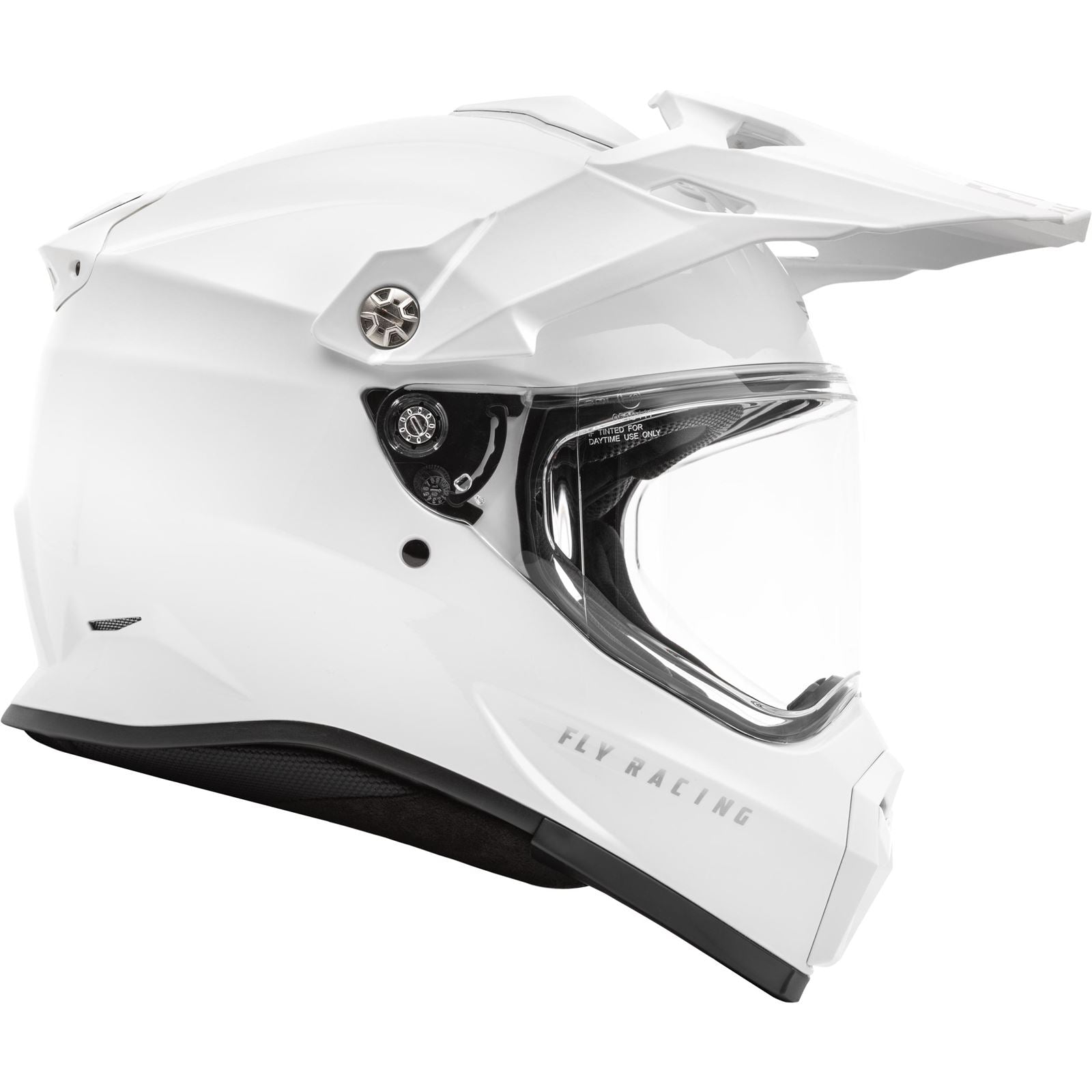 Fly Racing Trekker Solid Helmet - White - XL [MPN: 73-7037X]_1494790