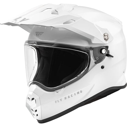 Fly Racing Trekker Solid Helmet - White_1494783