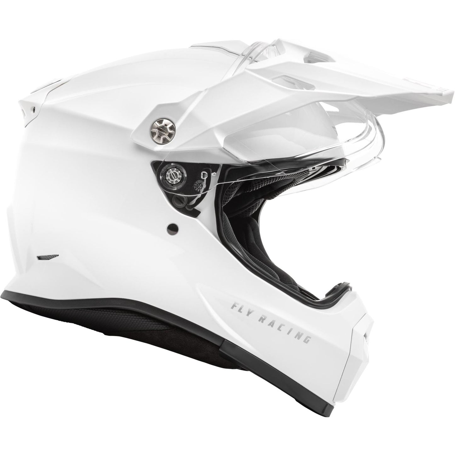 Fly Racing Trekker Solid Helmet - White_1494787