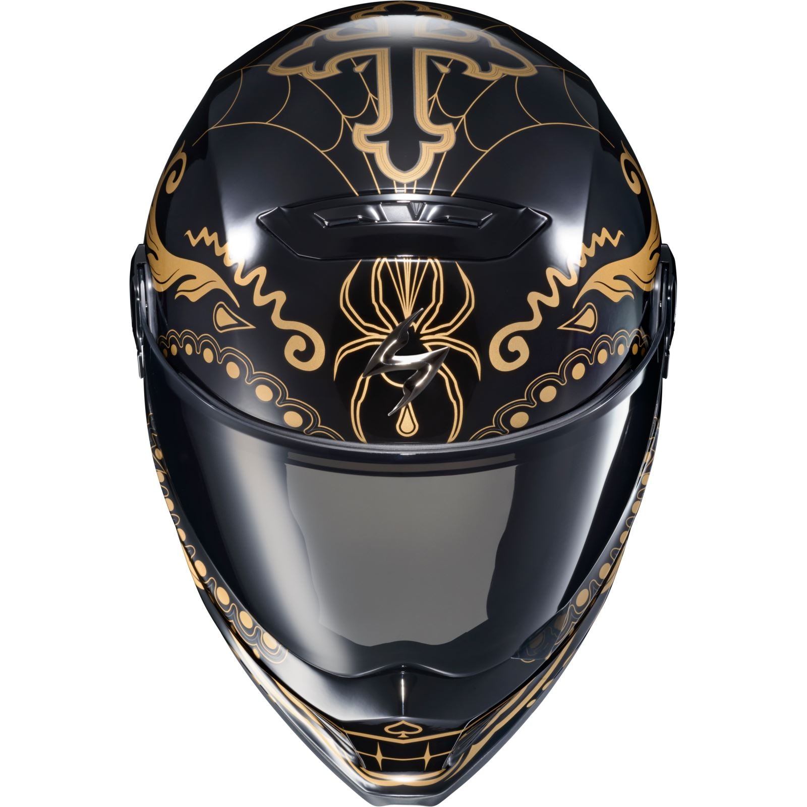 ScorpionEXO Covert FX Helmet El Malo - Gold/Gloss Black - 2XL OPEN BOX [MPN: CFX-1217]_1881943