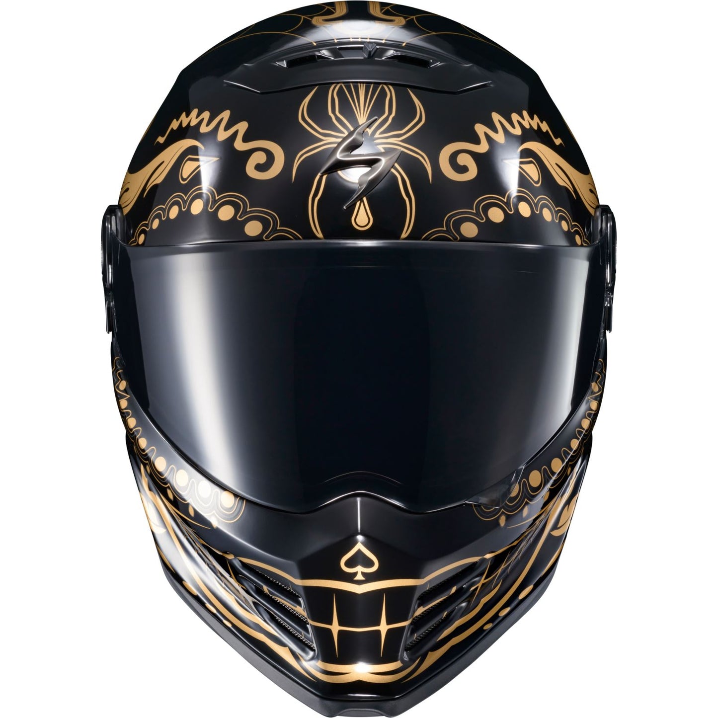ScorpionEXO Covert FX Helmet El Malo - Gold/Gloss Black - 2XL OPEN BOX [MPN: CFX-1217]_1881944