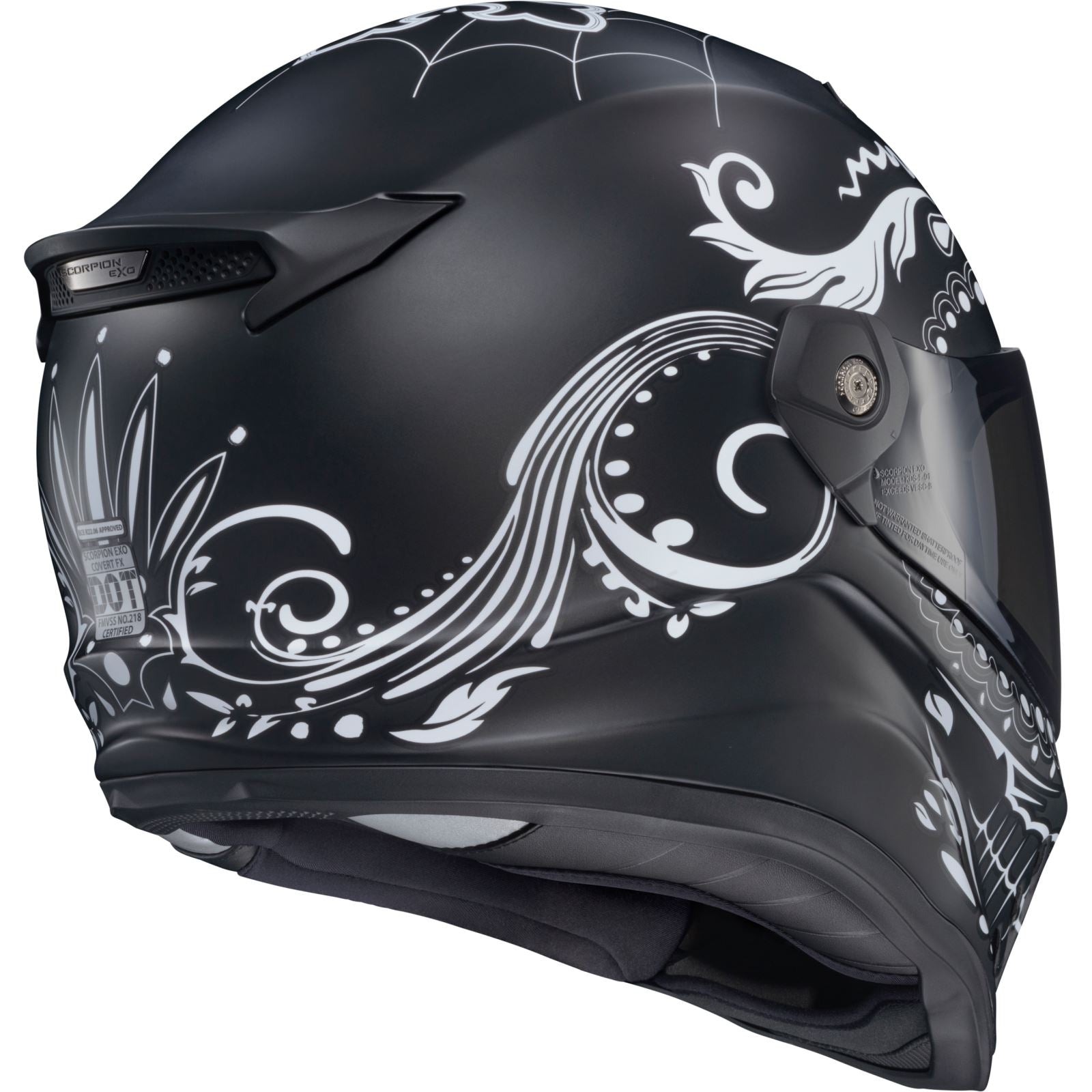 ScorpionEXO Covert FX Helmet El Malo - White/Matte Black - 2XL OPEN BOX [MPN: CFX-1207]_1954252