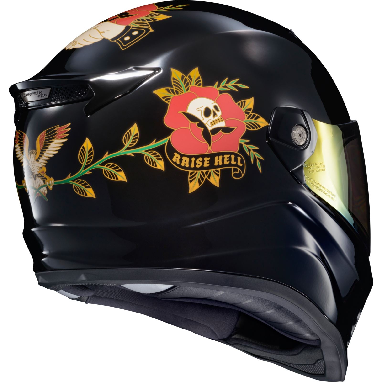 ScorpionEXO Covert FX Full Face Helmet - The Litas - Gloss Black - XS CFX-1002_1302949