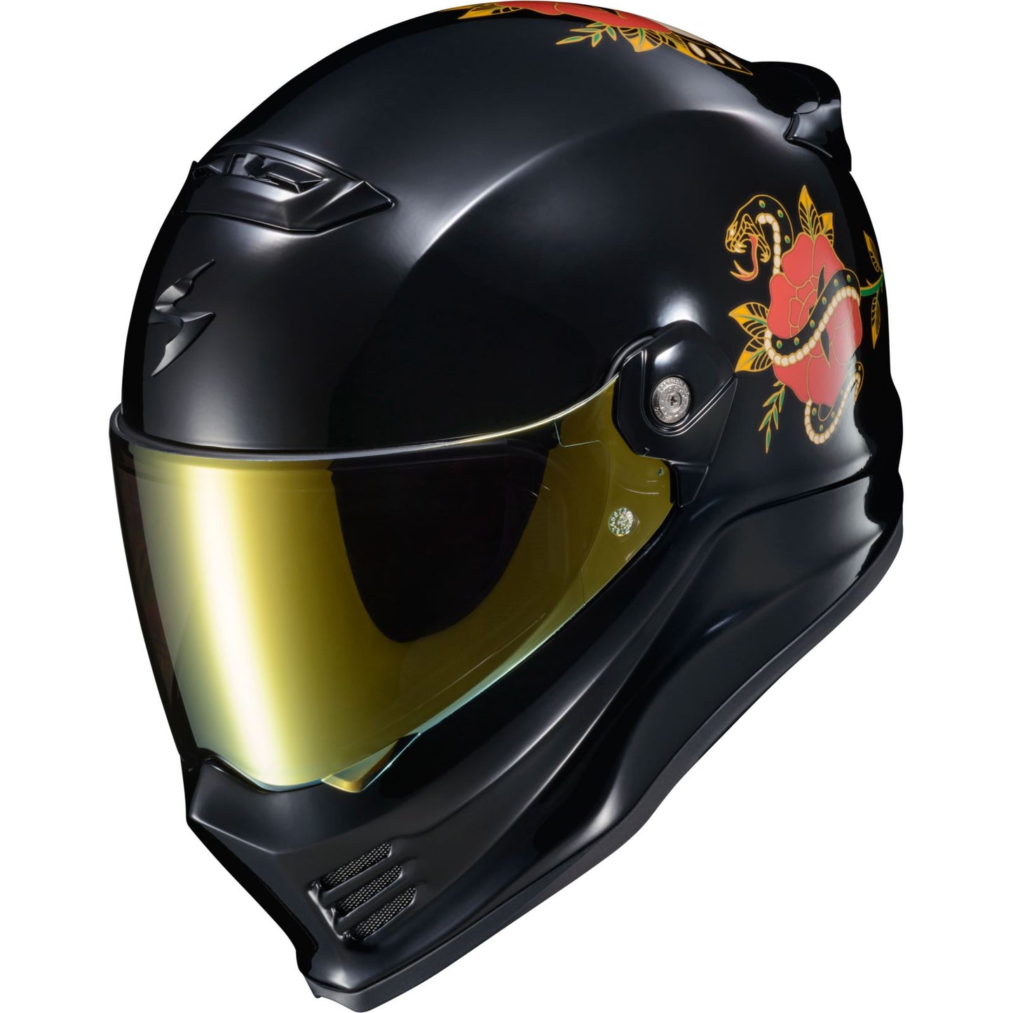 ScorpionEXO Covert FX Full Face Helmet - The Litas - Gloss Black - XS CFX-1002_1303148