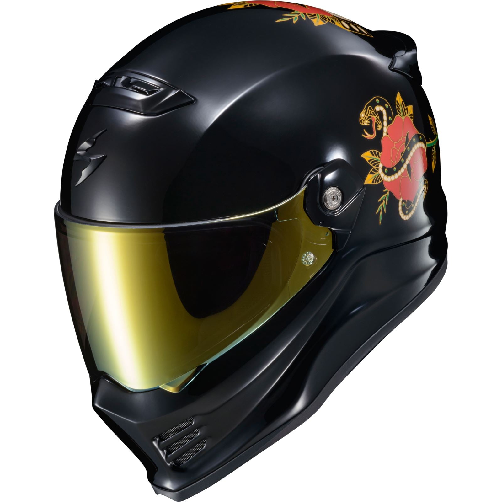 ScorpionEXO Covert FX Full Face Helmet - The Litas - Gloss Black - XS CFX-1002_1303148
