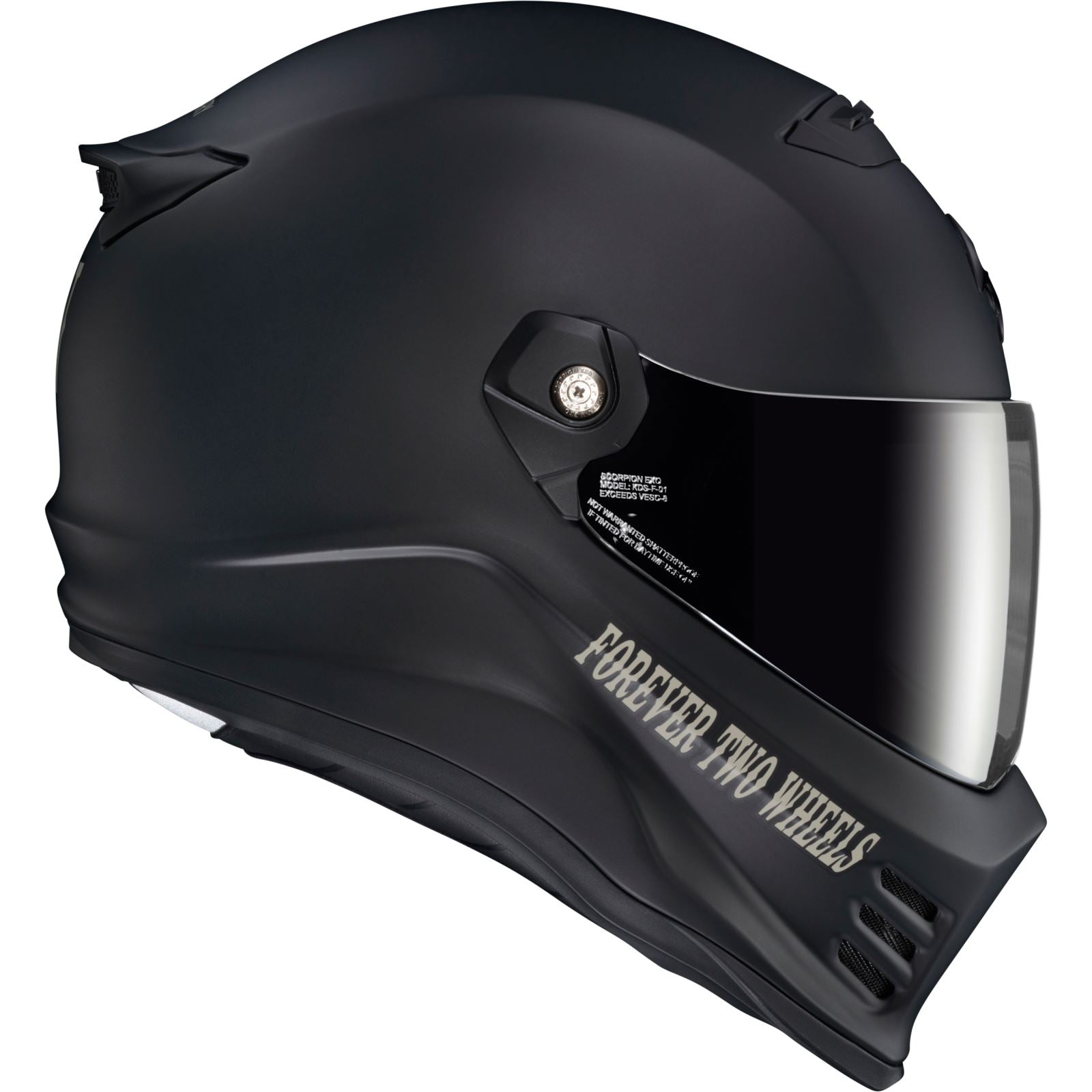 ScorpionEXO Covert FX Full Face Helmet - VTWIN Visionary - Matte Black_1303093