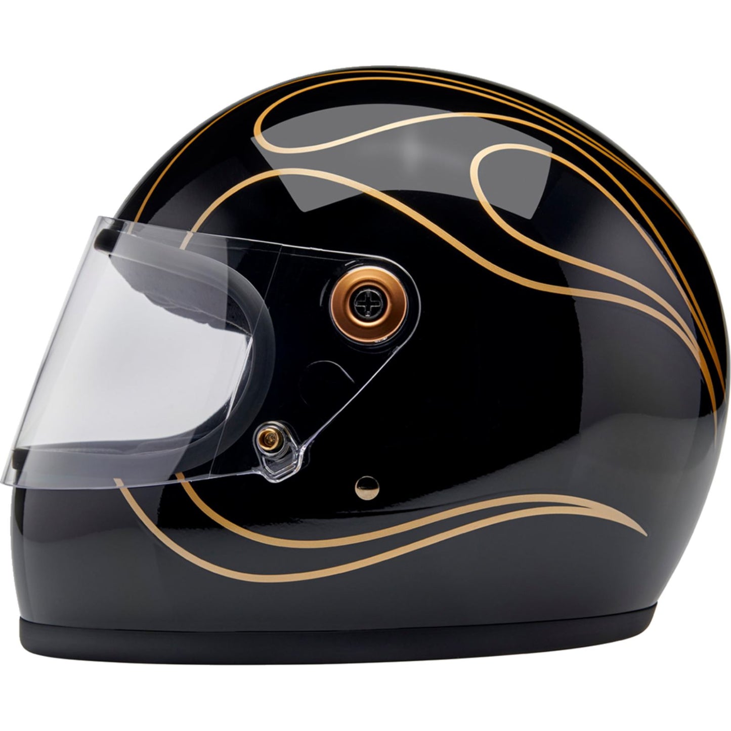 Biltwell Inc. Gringo S Helmet - Gloss Black Flames_1303952