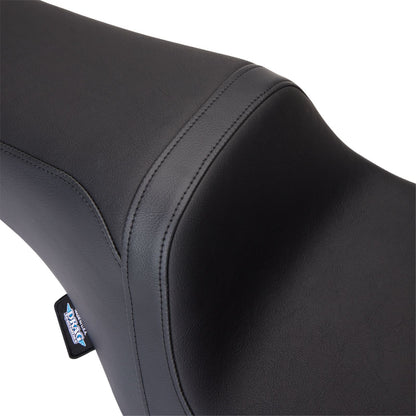 Drag Specialties Predator 1Up Seat - Vinyl - Black - Smooth - FLH '08-'23 0801-1480_1304160