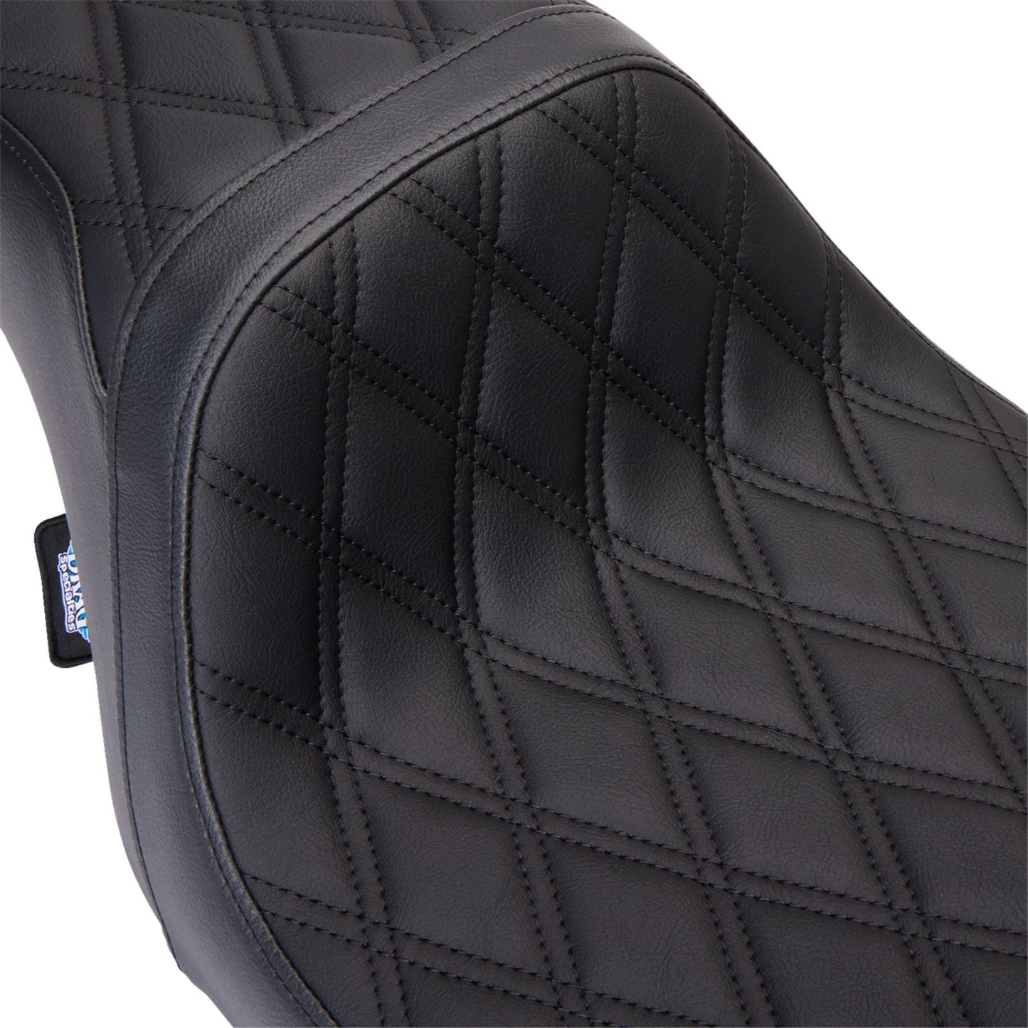 Drag Specialties Predator 1Up Seat - Vinyl - Double Diamond Black Stitch - FLH '08-'23 [MPN: 0801-1483]_1304167