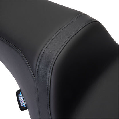 Drag Specialties Predator 1Up Seat - Solar Leather - Black - Smooth - FLH '08-'23 [MPN: 0801-1493]_1304226