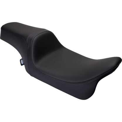 Drag Specialties Predator 1Up Seat - Solar Leather - Black - Smooth - FLH '08-'23 0801-1493_1304227