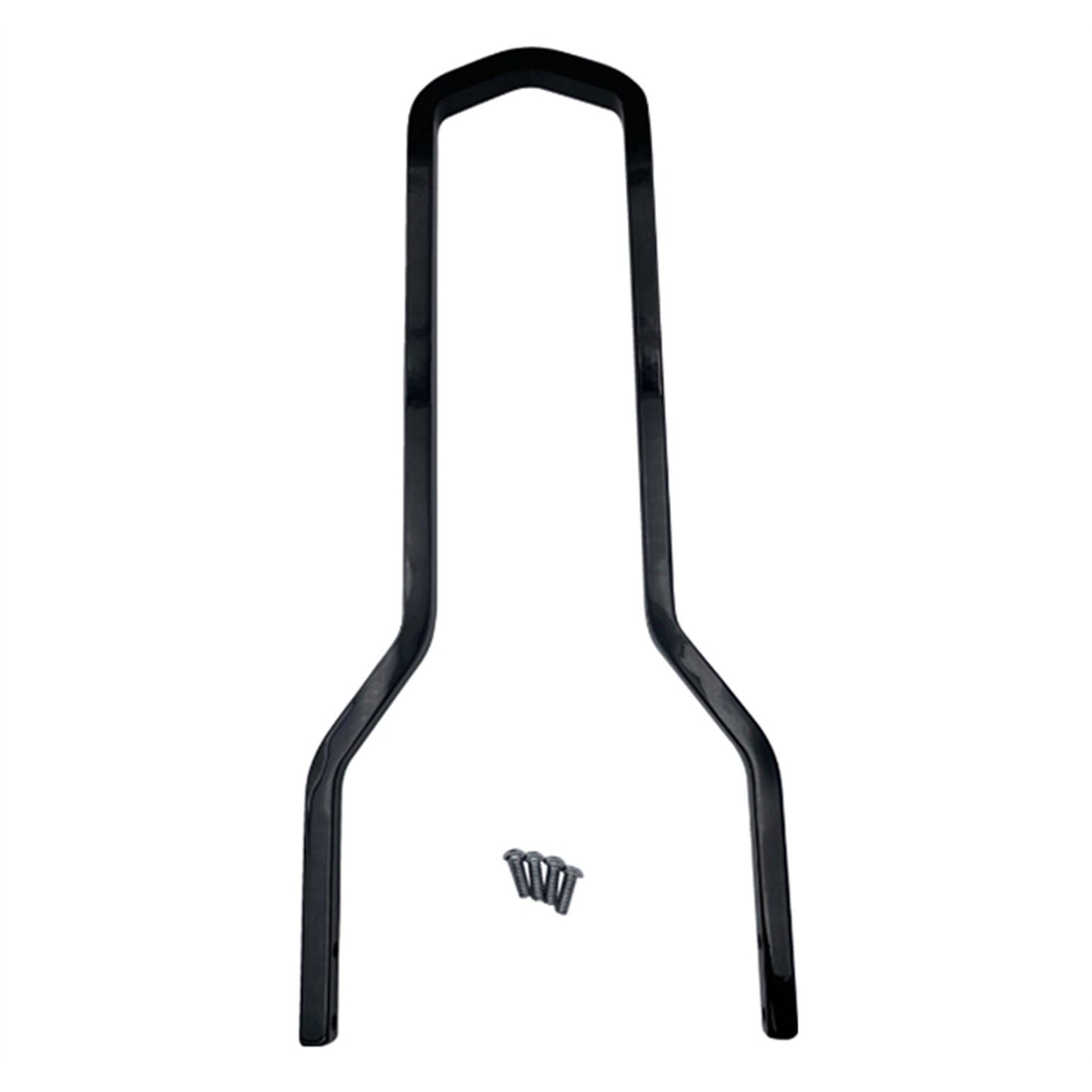 Drag Specialties Round Sissy Bar - Black - 14.75"H x 8.75"W 1501-0767_1555422