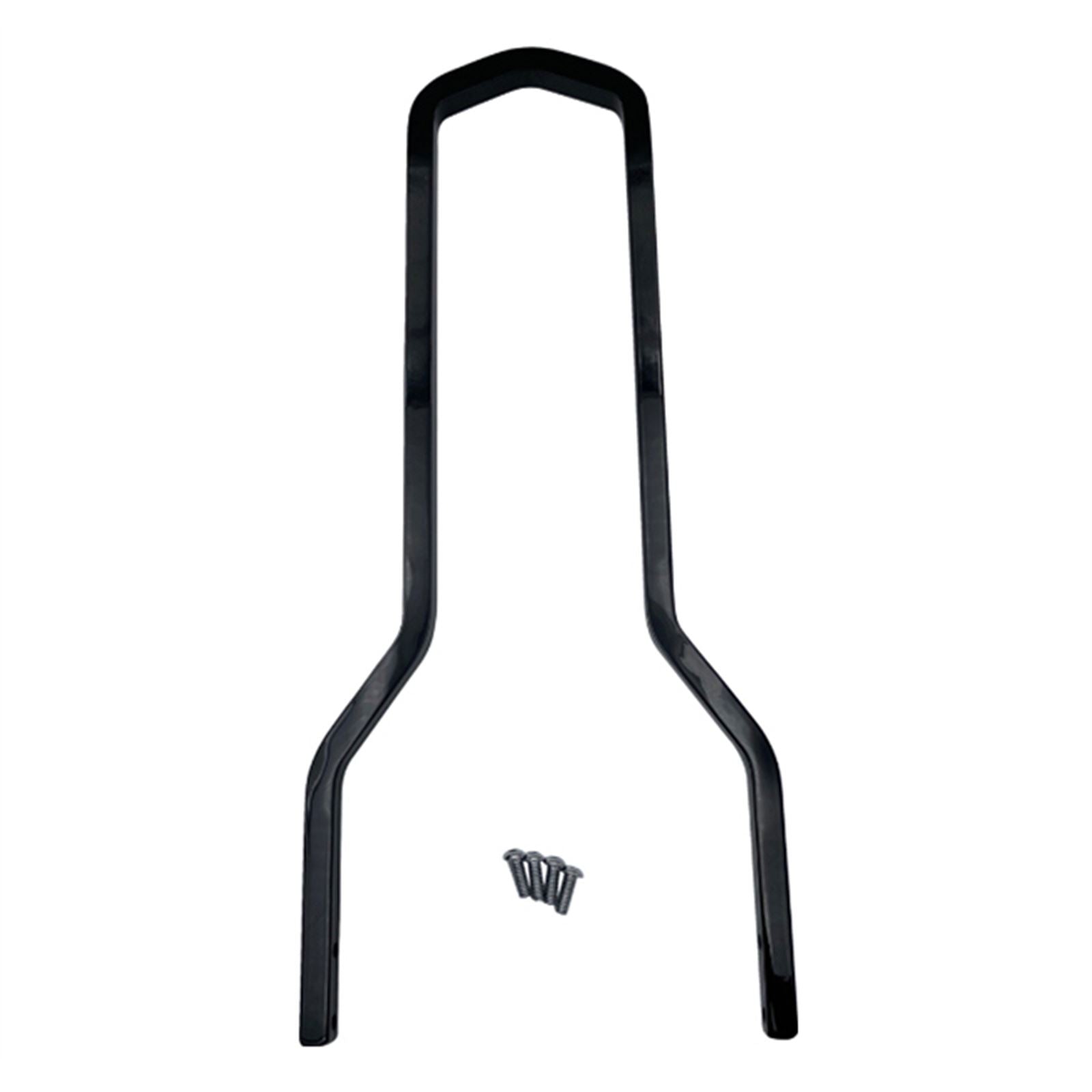Drag Specialties Round Sissy Bar - Black - 14.75"H x 8.75"W 1501-0767_1555422