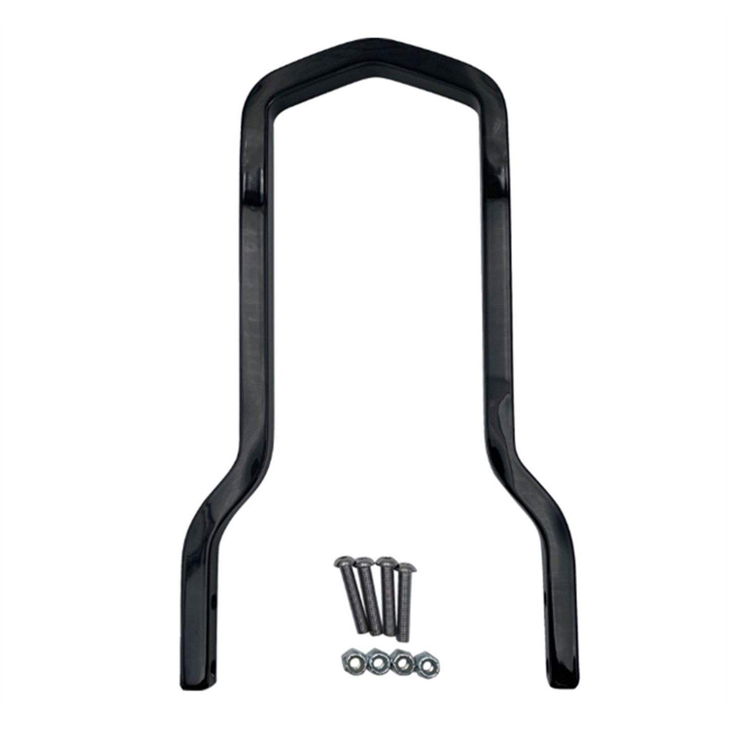 Drag Specialties Square Sissy Bar - Short - Black - 7.5" W 1501-0772_1555423