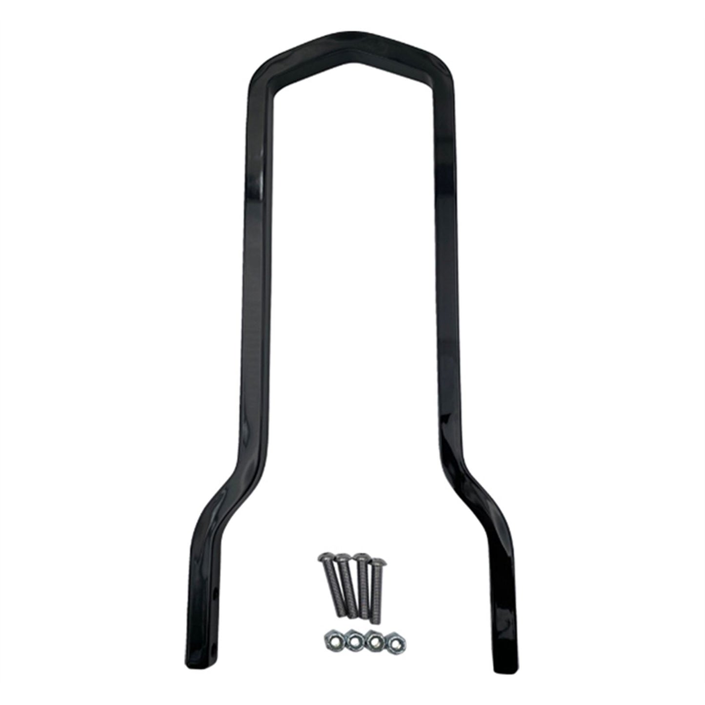 Drag Specialties Square Sissy Bar - Tall - Black - 7.5" W 1501-0773_1555424