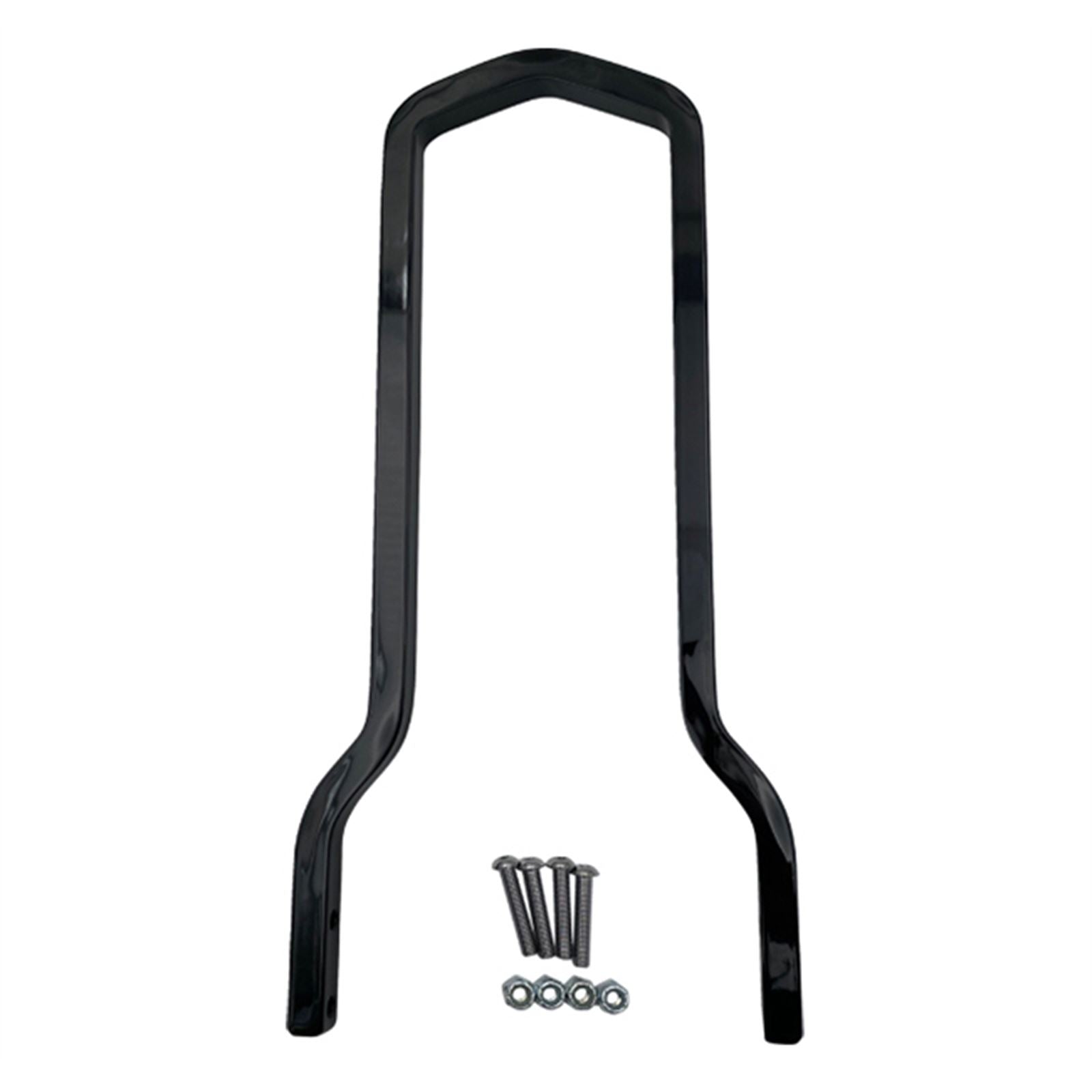 Drag Specialties Square Sissy Bar - Tall - Black - 7.5" W 1501-0773_1555424