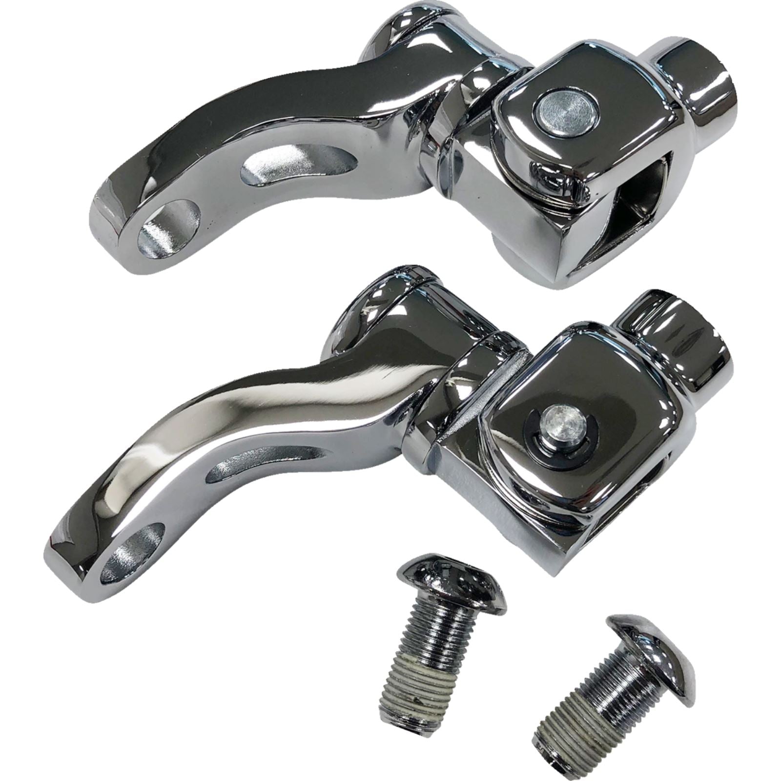 Drag Specialties Passenger Peg Mount - Adjustable - Chrome 1620-2476_1304282