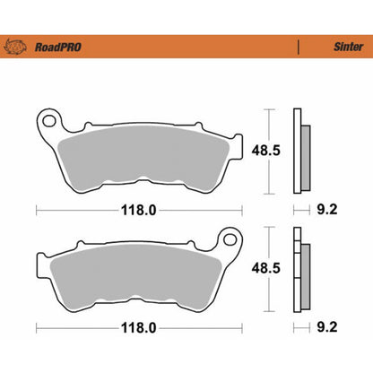 Moto-Master Brake Pads - Sinter Series for Harley-Davidson [MPN: 414801-PU]_1312338