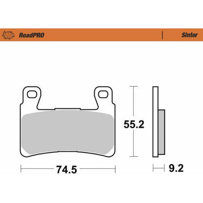 Moto-Master Brake Pads - Sinter Series for Harley-Davidson [MPN: 414901-PU]_1312130