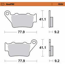 Moto-Master Brake Pads for Harley-Davidson/Triumph/Ducati/Indian/Royal Enfield [MPN: 403402-PU]_1312334