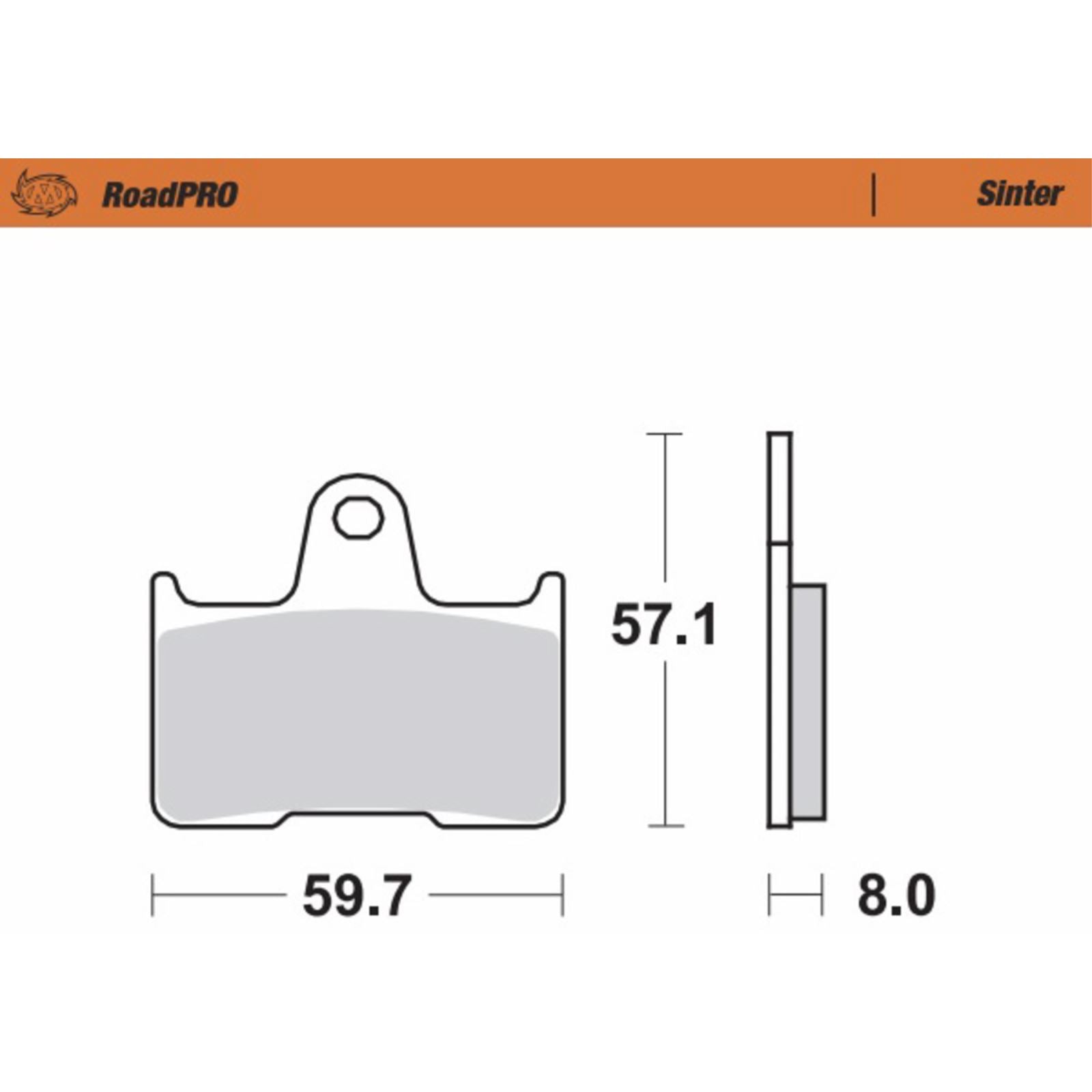 Moto-Master Brake Pads - Sinter Series for Kawasaki/MZ [MPN: 404402-PU]_1312333