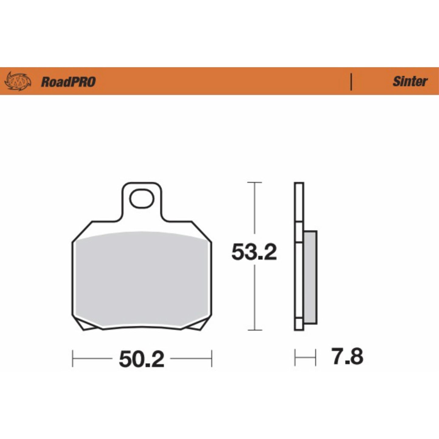 Moto-Master Brake Pads - Sinter Series for Triumph/Indian/ Aprilia/KTM/Ducati [MPN: 404802-PU]_1312354
