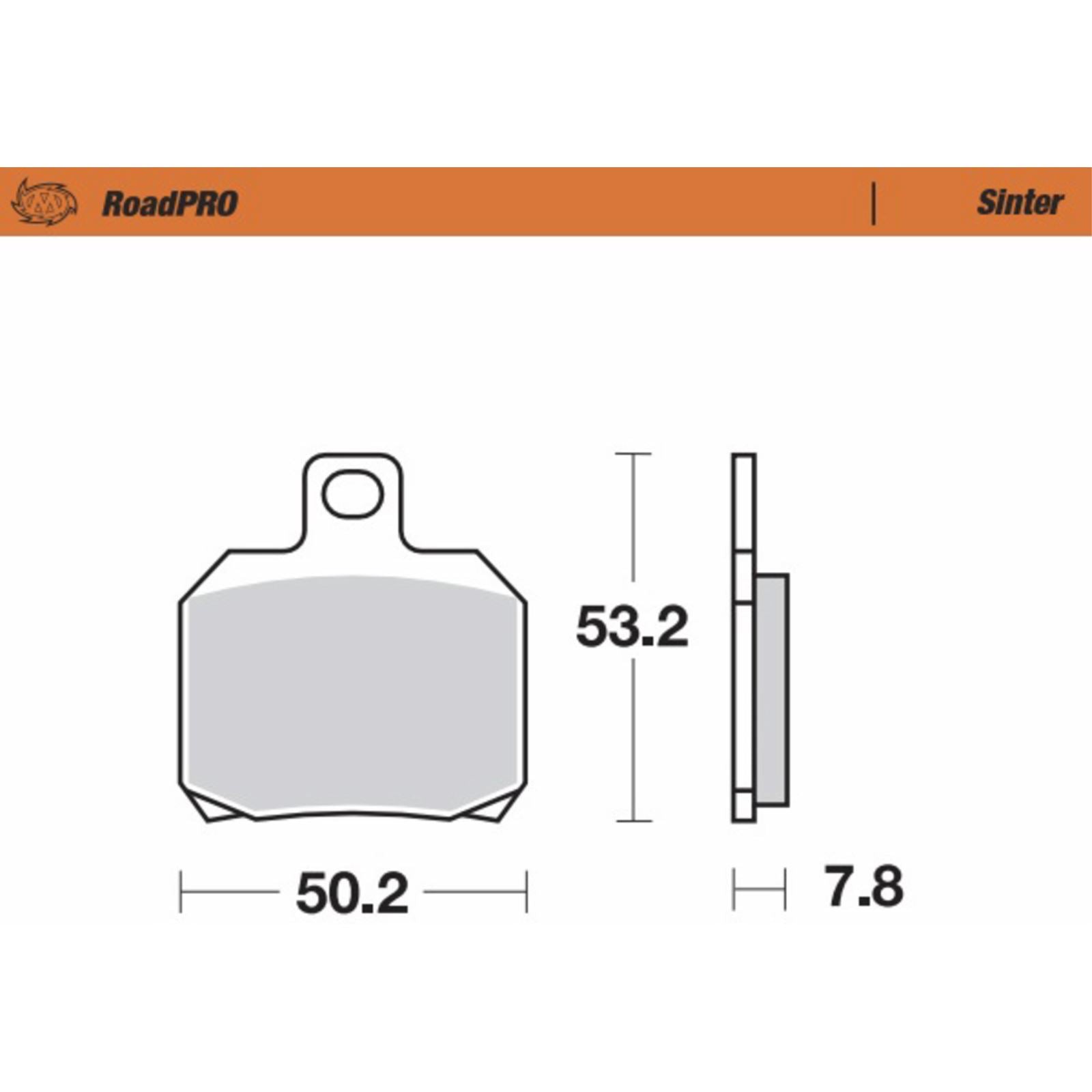 Moto-Master Brake Pads - Sinter Series for Triumph/Indian/ Aprilia/KTM/Ducati [MPN: 404802-PU]_1312354