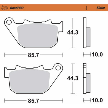 Moto-Master Brake Pads - Sinter Series for Harley-Davidson [MPN: 411802-PU]_1312355