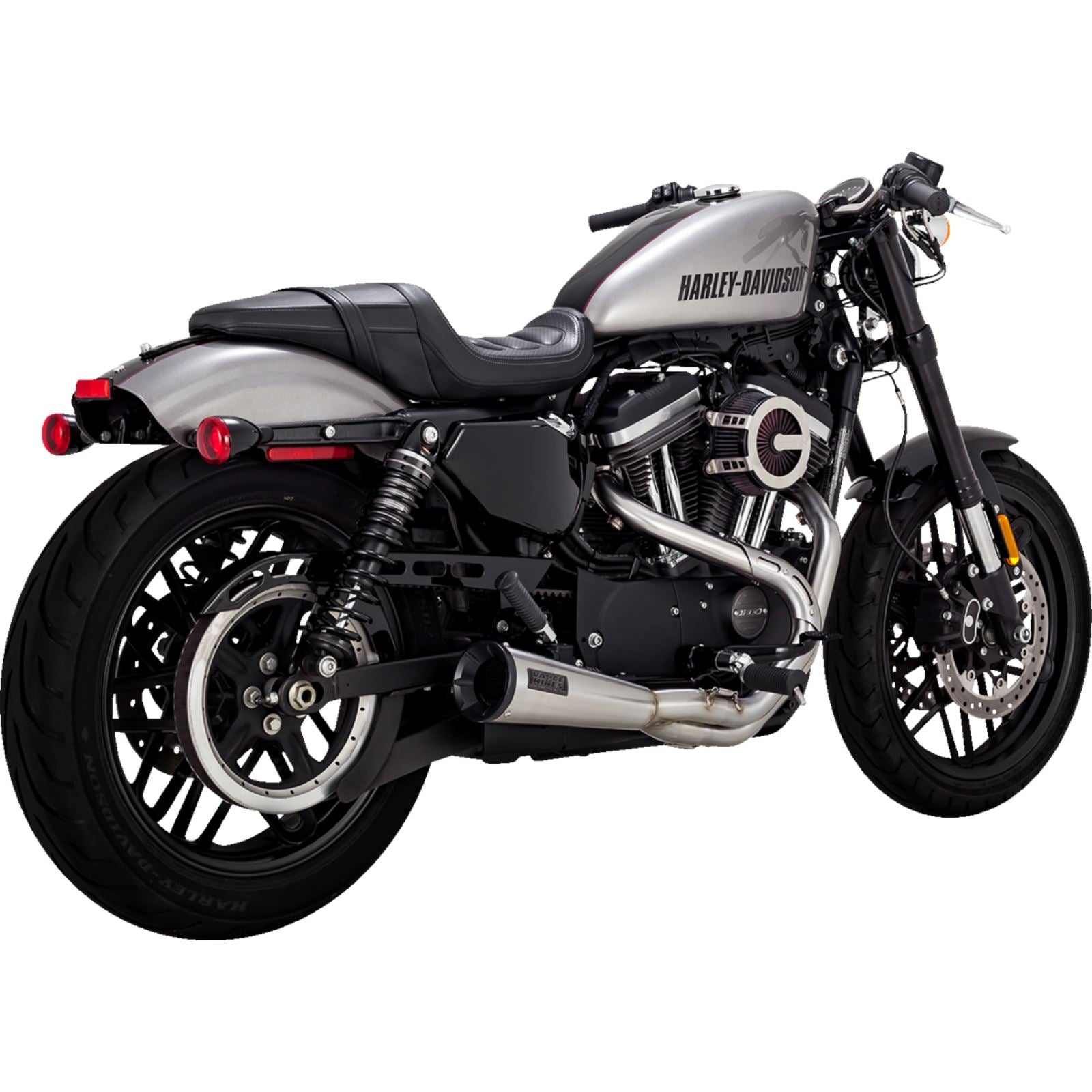 Vance And Hines 2-into-1 Upsweep Exhaust System - Stainless Steel 27637_1312374