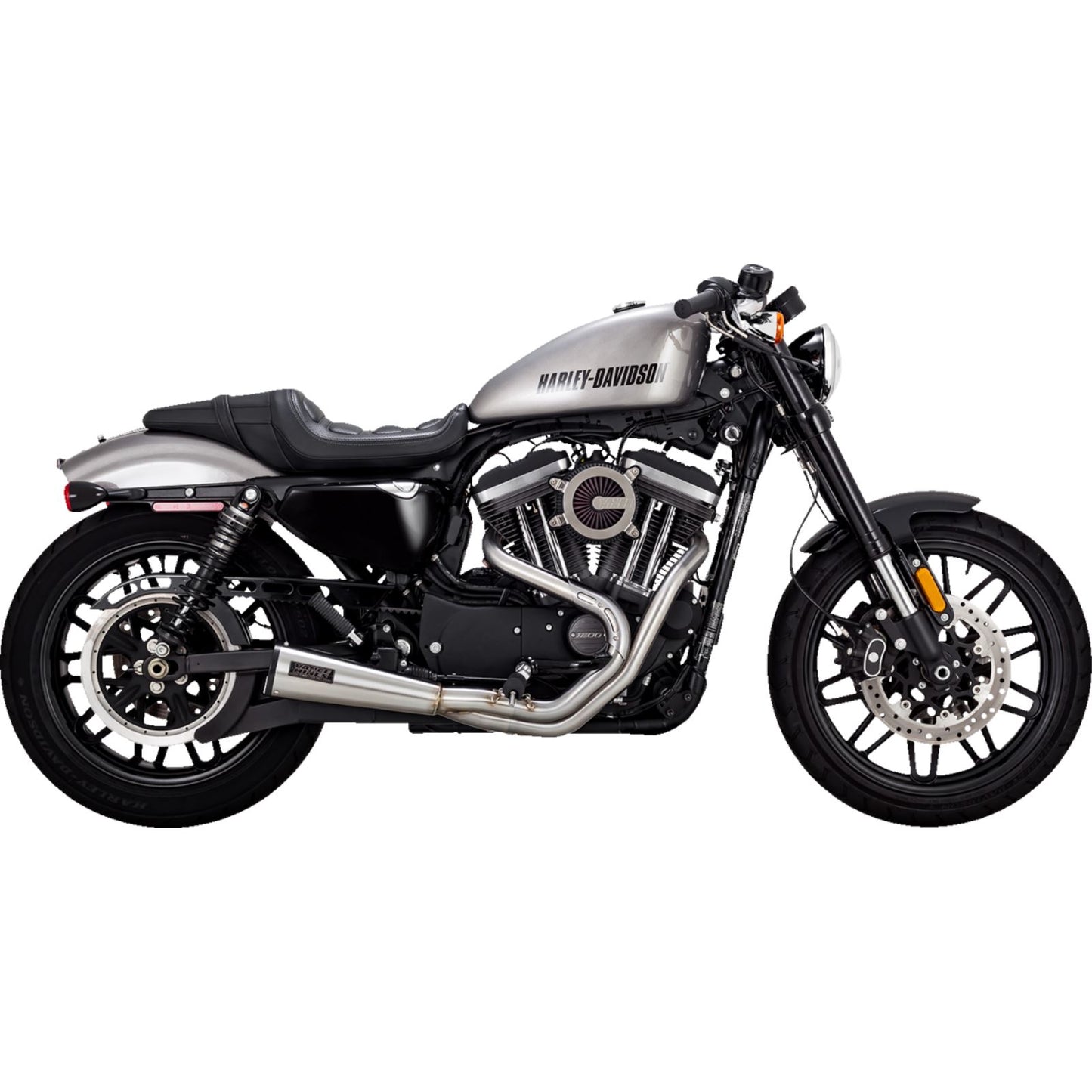 Vance And Hines 2-into-1 Upsweep Exhaust System - Stainless Steel 27637_1312373